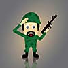 Soldier vector cartoon style for use