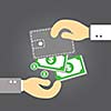 Wallet  money vector cartoon style