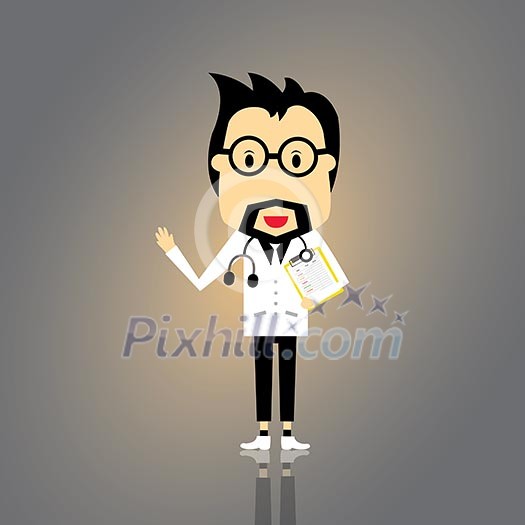 doctor vector cartoon style for use doctor vector cartoon style for use