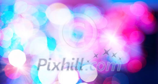 Background image with blurs and lights. Party concept