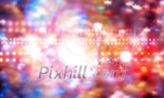 Background image with blurs and lights. Party concept