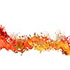 Background image with colorful splashes on white backdrop