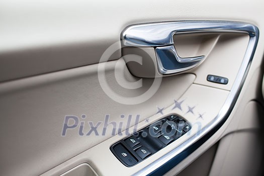 Modern car interior Modern car interior