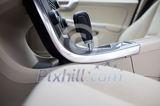 Modern car interior Modern car interior