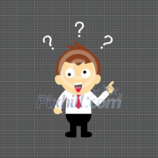 Curious boy vector cartoon style Curious boy vector cartoon style