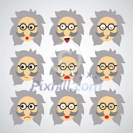 face emotion vector cartoon style face emotion vector cartoon style