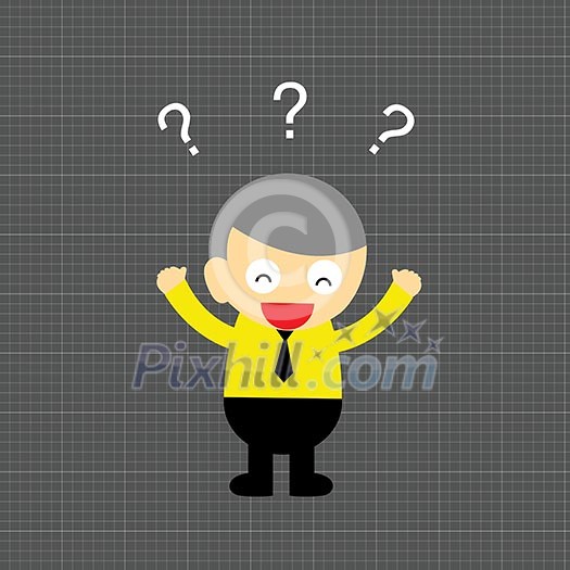 Curious boy vector cartoon style Curious boy vector cartoon style