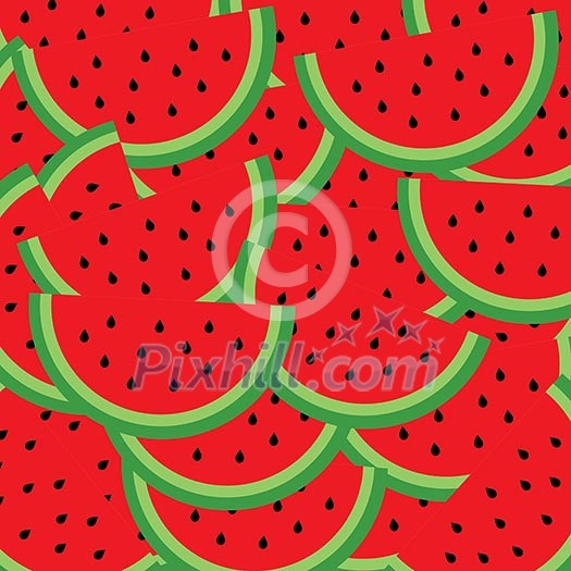 watermelon vector cartoon for background watermelon vector cartoon for background