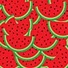 watermelon vector cartoon for background 