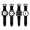 watch vector on white background 