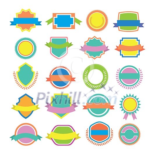 set of retro vintage labels set of retro vintage labels