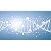 Digital background image with DNA molecules