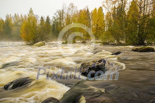 Fast moving river Fast moving river