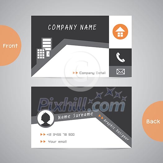 Vector abstract business cards Vector abstract business cards