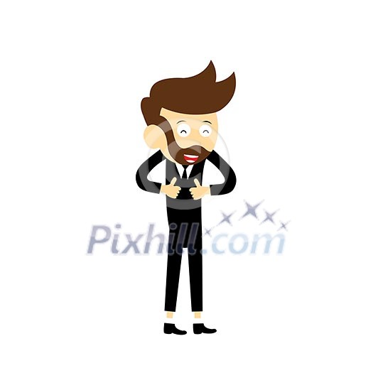 manager vector cartoon for dialogs with other characters 