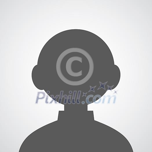 boy avatar profile picture on gray background boy avatar profile picture on gray background