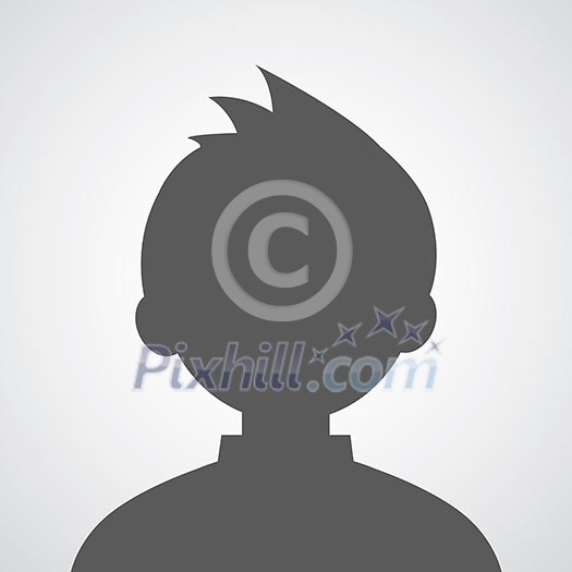 man avatar profile picture on gray background man avatar profile picture on gray background
