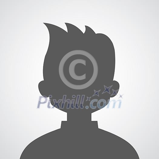 man avatar profile picture on gray background man avatar profile picture on gray background