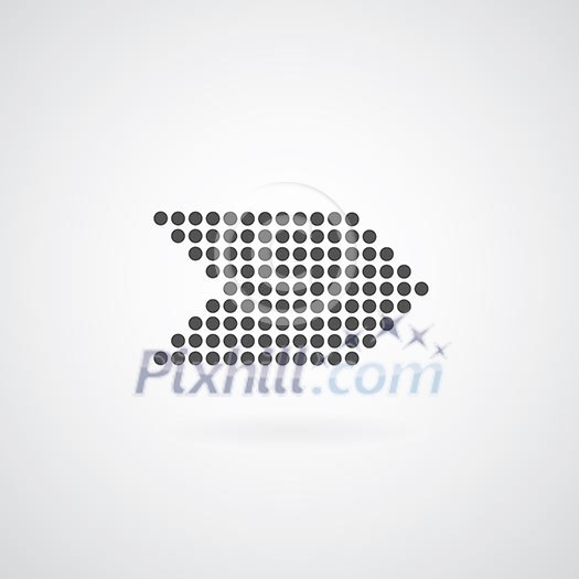 arrow symbol on gray background arrow symbol on gray background