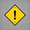 Exclamation danger sign general symbol needed for use 