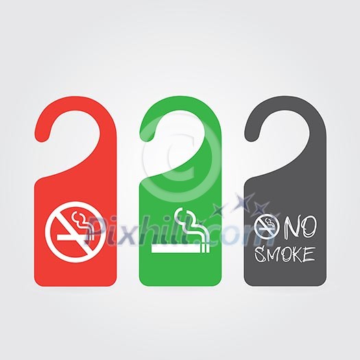 hanger tags for no smoking and smoking area hanger tags for no smoking and smoking area