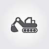 loader vector icons on gray background 