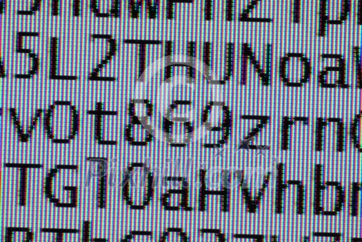 coded digital letters background macro on tft monitor coded digital letters background macro on tft monitor