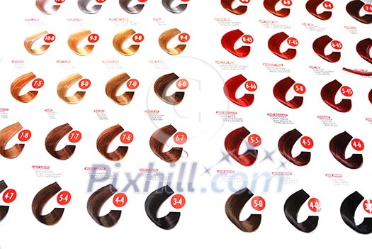 hair color sample hair color sample