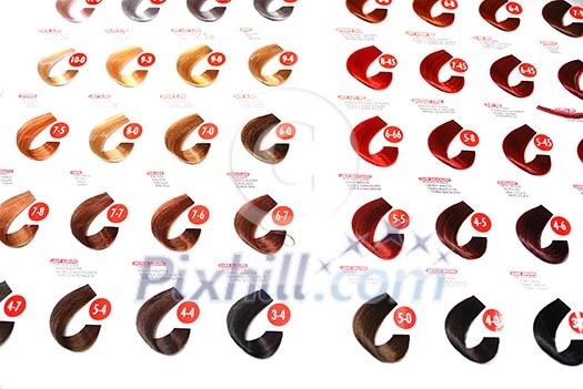 hair color sample