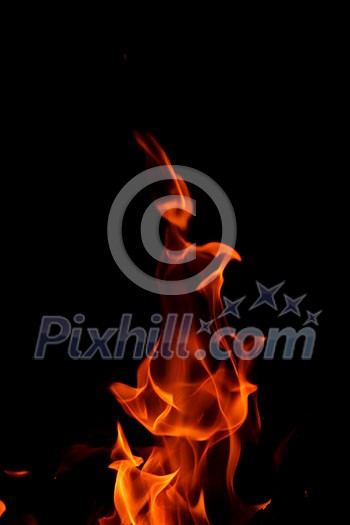 fire flame background pater frame on black background fire flame background pater frame on black background
