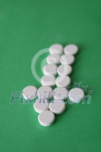 tablets in arrow formation tablets in arrow formation