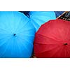 Raindrops on a umbrella