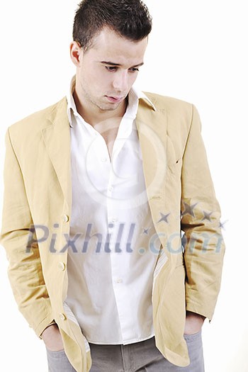 young man fashion isolated on white young man fashion isolated on white