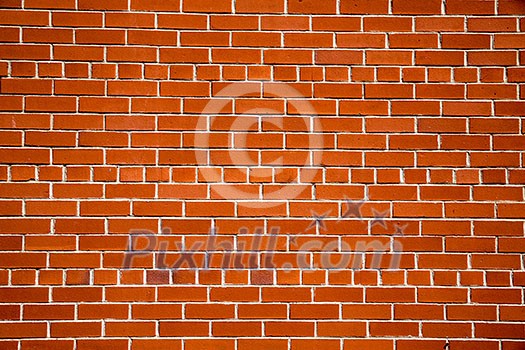 Red brick wall