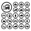 vector basic icon for transport  