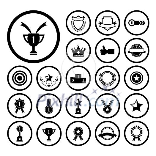 vector trophy and awards symbol vector trophy and awards symbol