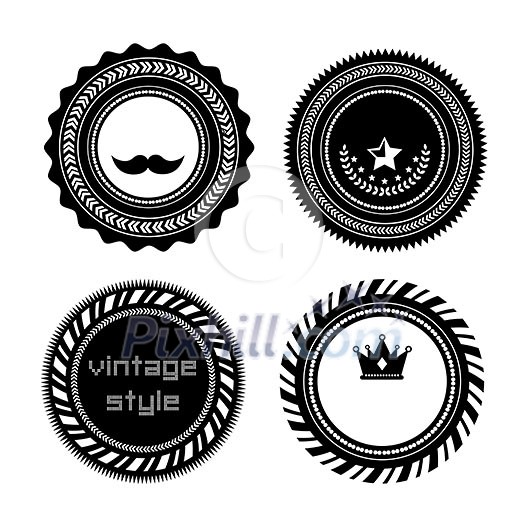 vector set of blank retro vintage badges vector set of blank retro vintage badges