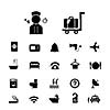 vector basic icon set for hotel and travel  