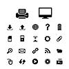 computer and technology vector icon set 