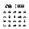 vector basic icon for transport 