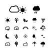 vector basic icon set for weather  