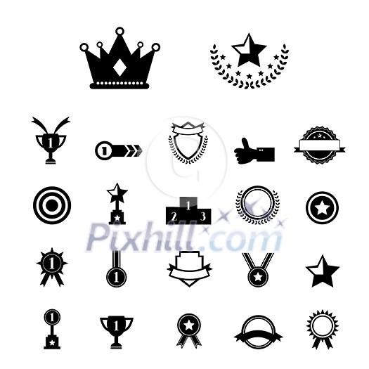 vector trophy and awards symbol vector trophy and awards symbol