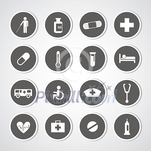 hospital icons set for use hospital icons set for use