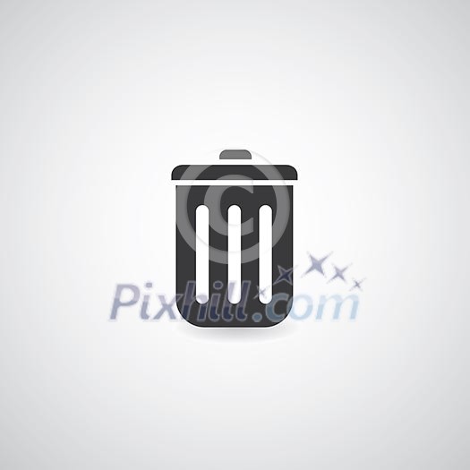 bin symbol on white background bin symbol on white background