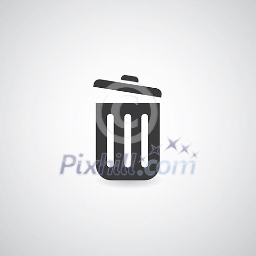 bin symbol on white background bin symbol on white background