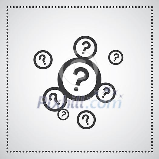 question mark symbol on gray background question mark symbol on gray background