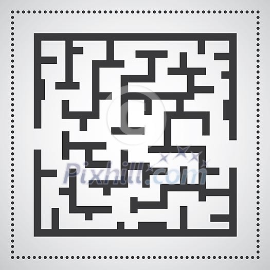 maze against on gray background 
