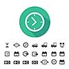 delivery and time vector icons set 