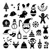 vector christmas day icon set 