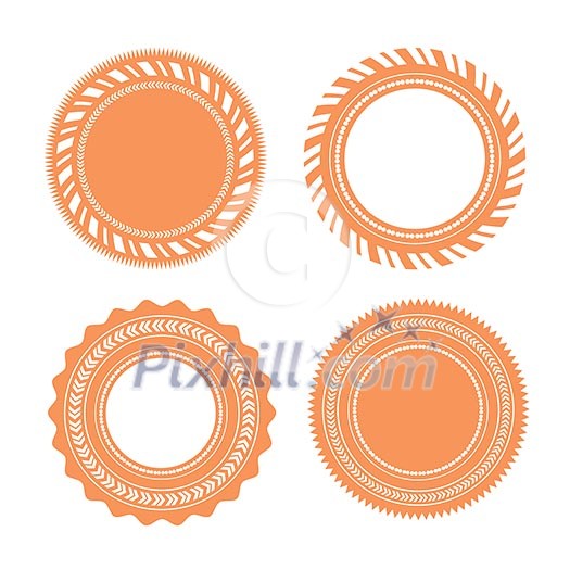 vector set of blank retro vintage badges vector set of blank retro vintage badges